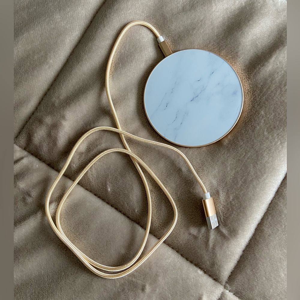 Gold/Marble Wireless Charger